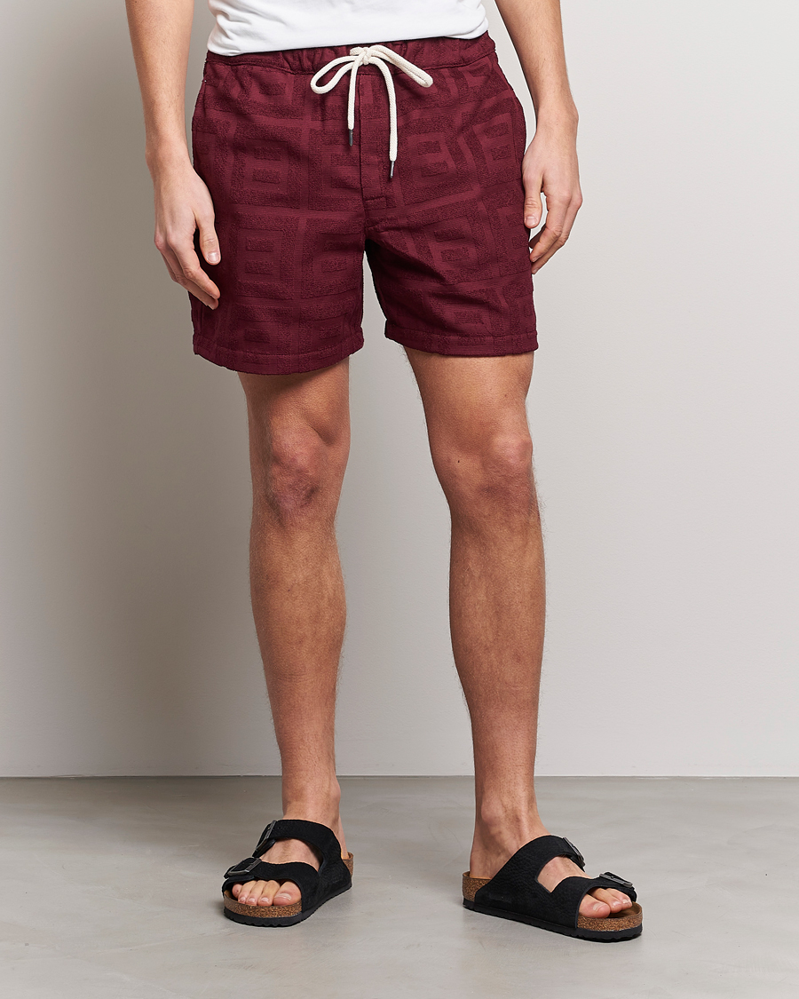 Heren | Korte broek | OAS | Terry Shorts Burgundy
