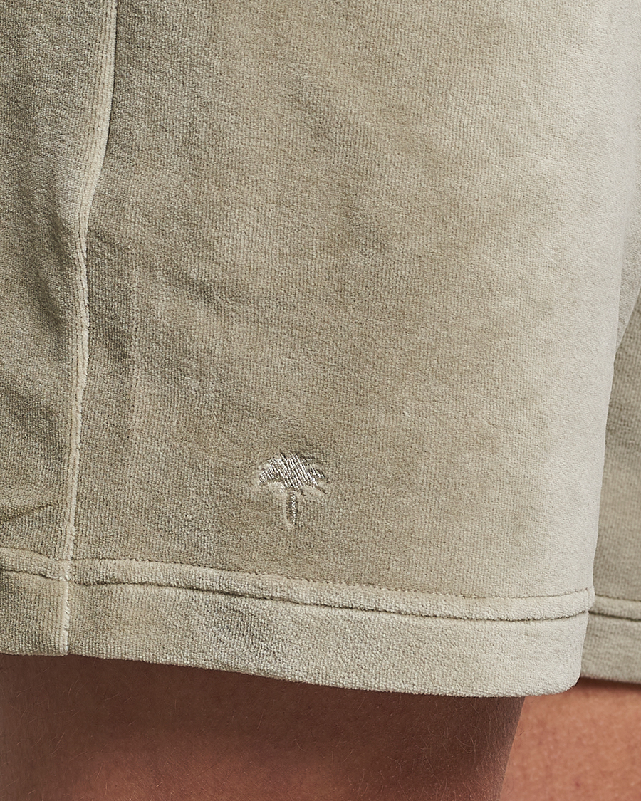 Heren | Korte broek | OAS | Drawstring Velour Shorts Washed Grey