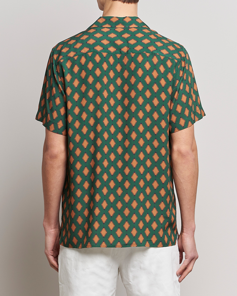 Heren | Overhemden | OAS | Viscose Resort Short Sleeve Shirt Smokin Rustic