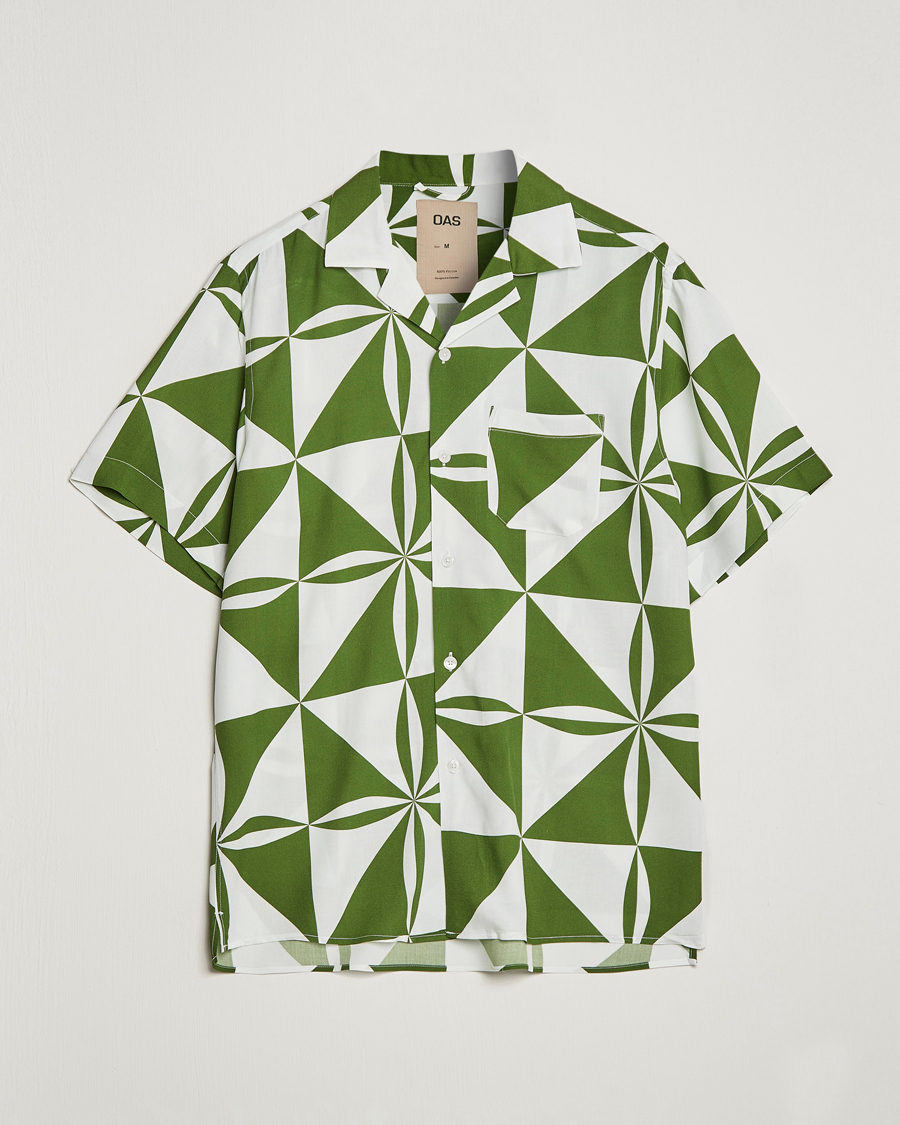 Heren | Overhemden | OAS | Viscose Resort Short Sleeve Shirt Bloomy Plateau