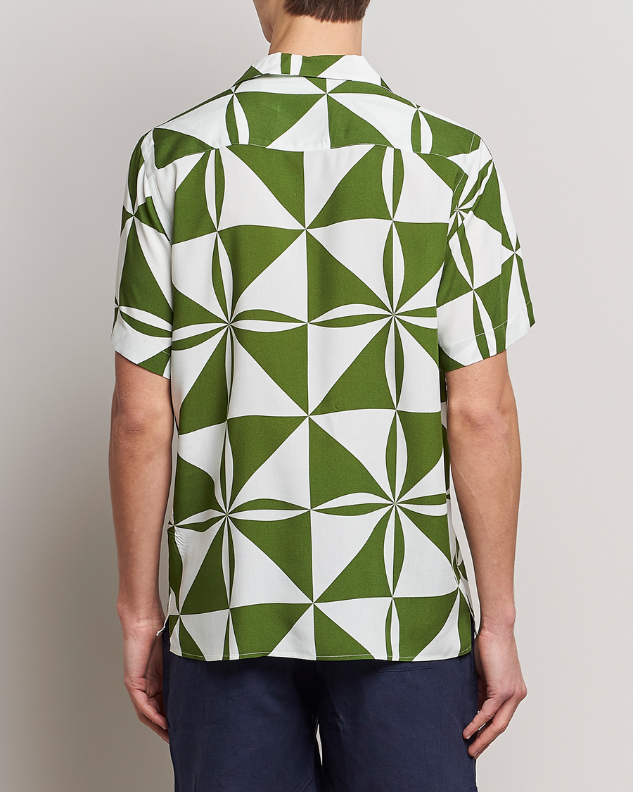 Heren | Overhemden | OAS | Viscose Resort Short Sleeve Shirt Bloomy Plateau