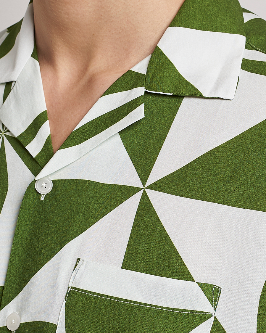 Heren | Overhemden | OAS | Viscose Resort Short Sleeve Shirt Bloomy Plateau
