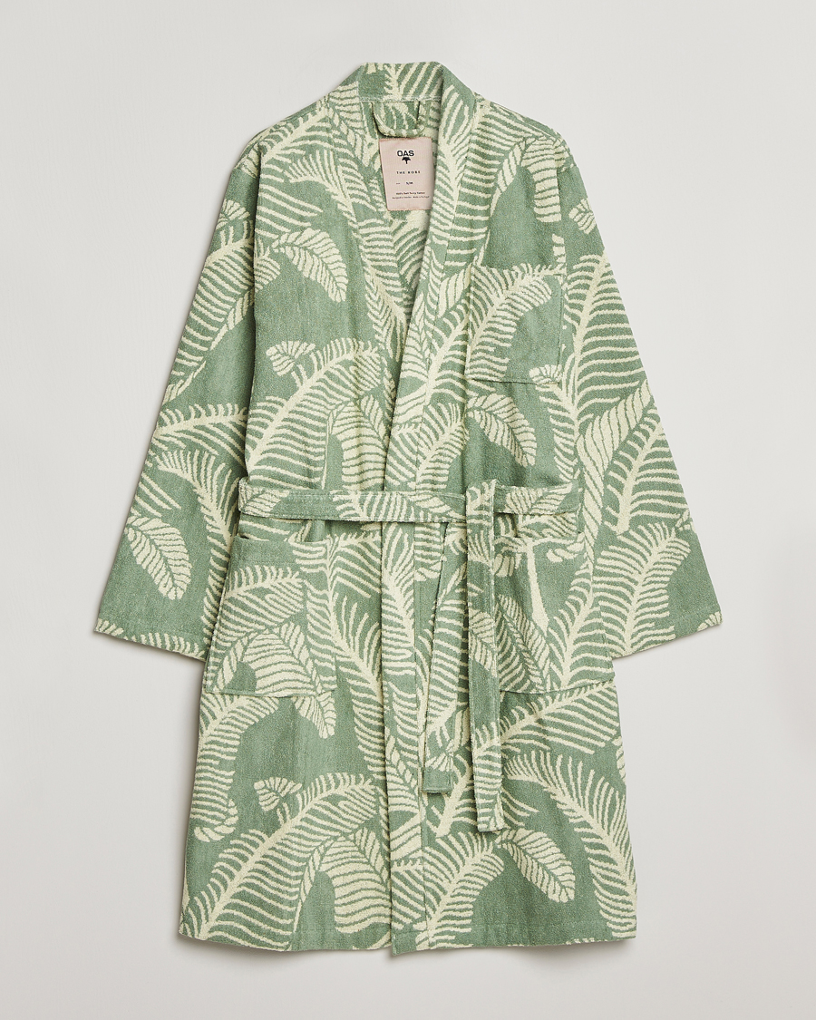 Heren | Pyjama's en gewaden | OAS | Terry Robe Banana Leaf