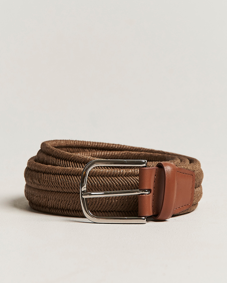 Heren | Orciani Elasticated Belt 3,5 cm Cognac | Orciani | Elasticated Belt 3,5 cm Cognac