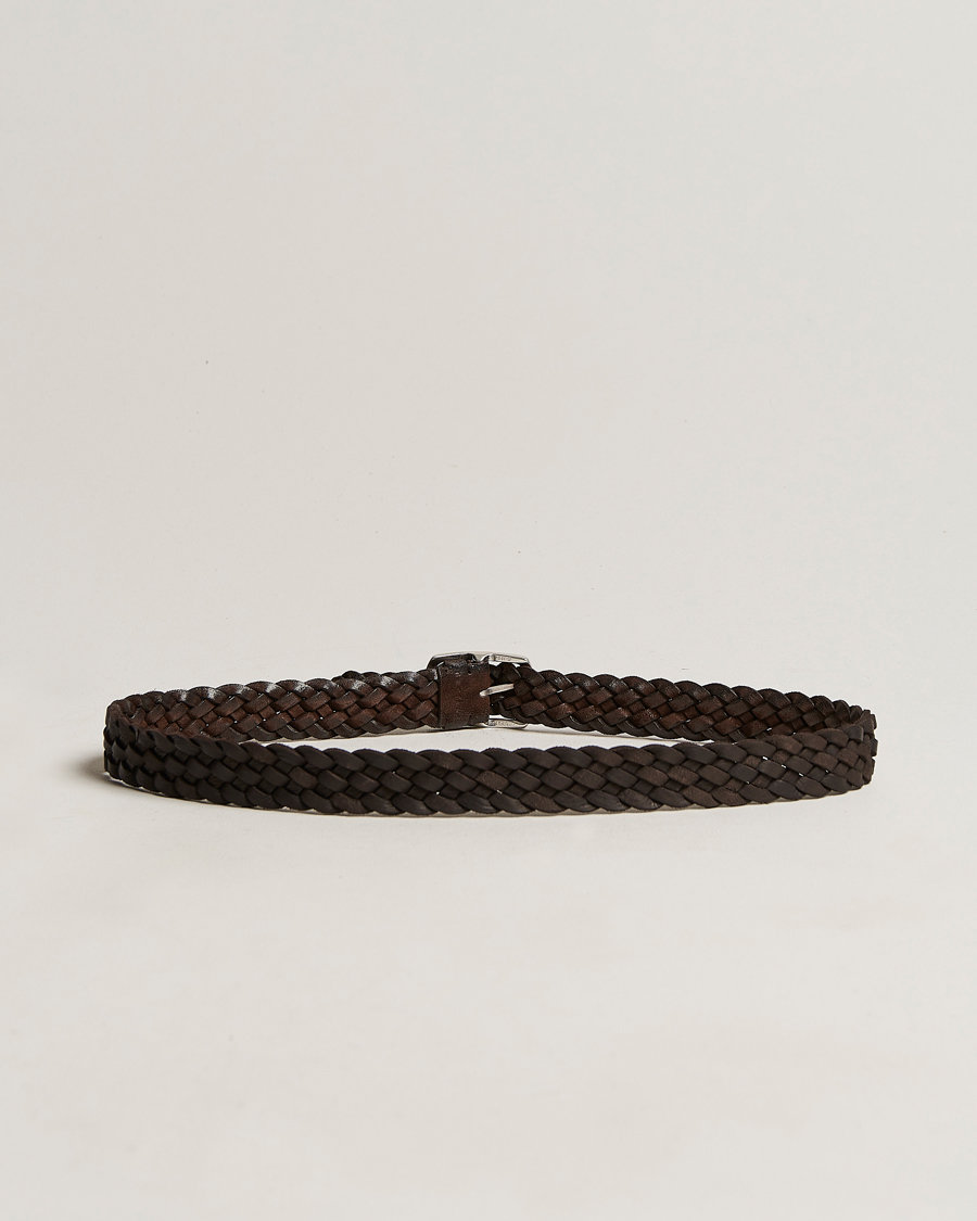 Heren | Orciani Double Sided Suede Belt Dark Brown | Orciani | Double Sided Suede Belt Dark Brown
