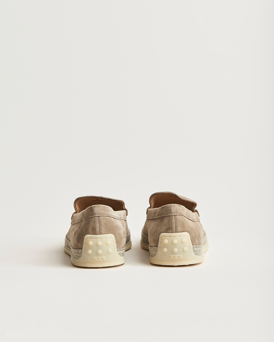 Heren | Tod's Raffia Loafers Taupe Suede | Tod's | Raffia Loafers Taupe Suede