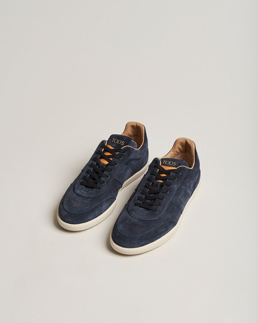 Heren | Italian Department | Tod's | Cassetta Leggera Sneaker Navy Suede