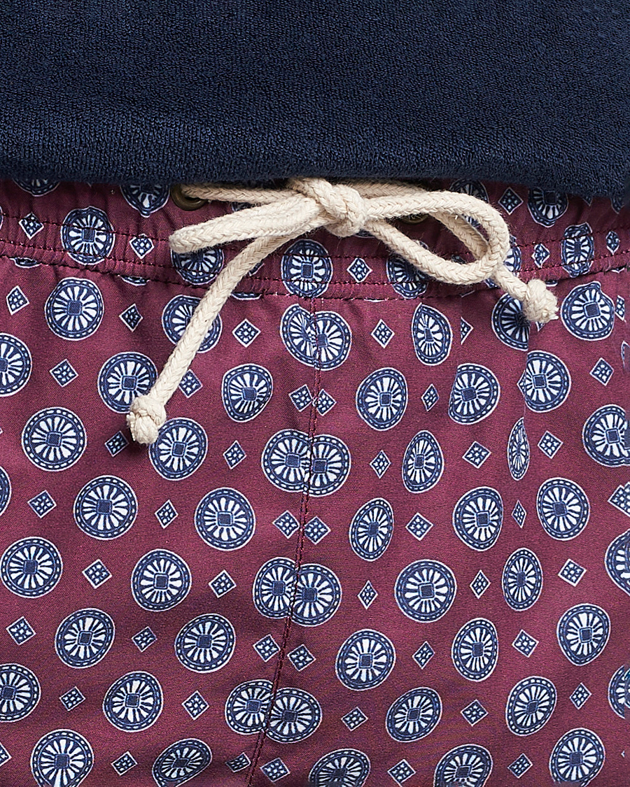 Heren | Zwembroek | Ripa Ripa | Printed Swimshorts Wine