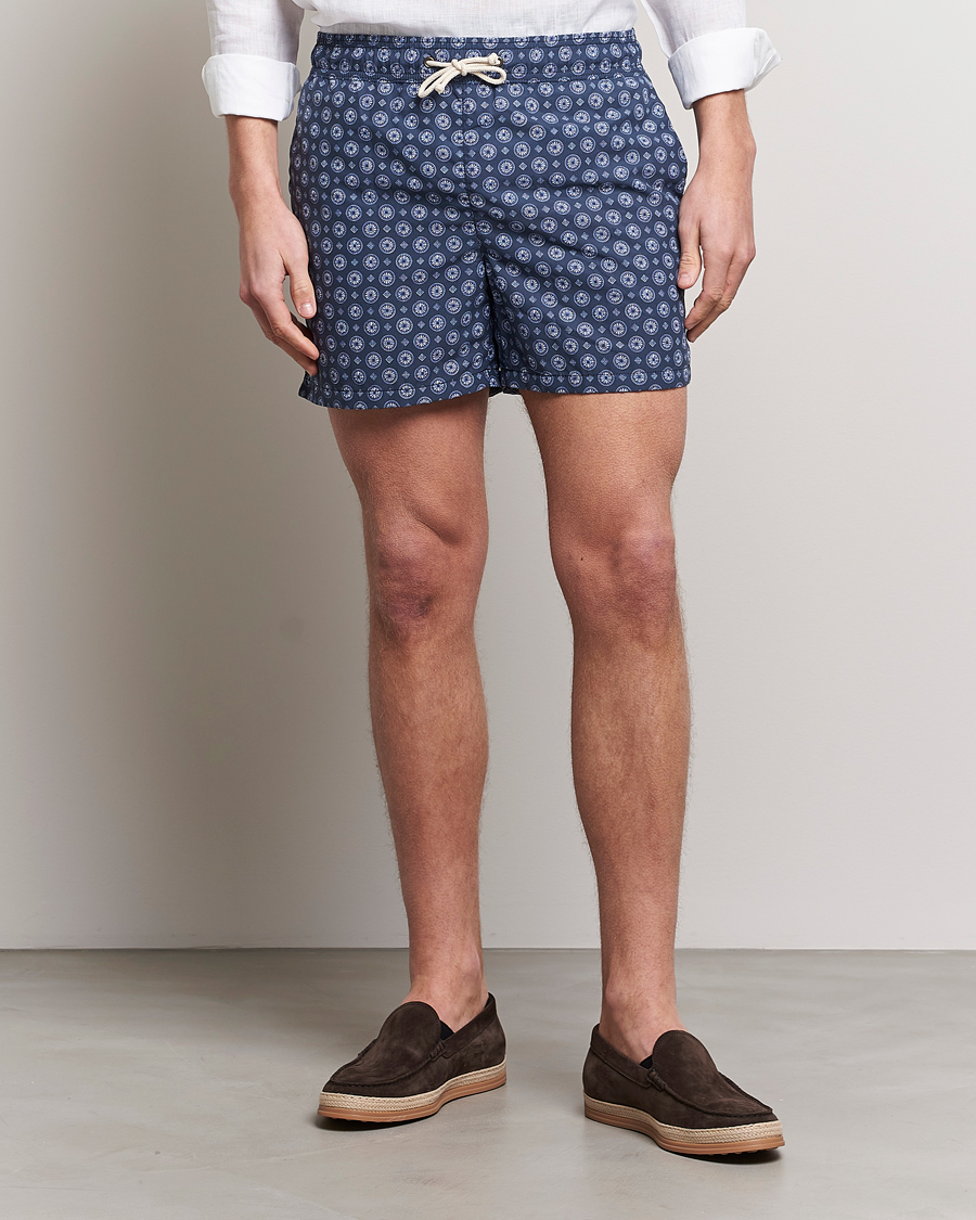 Heren | Zwembroek | Ripa Ripa | Printed Swimshorts Navy