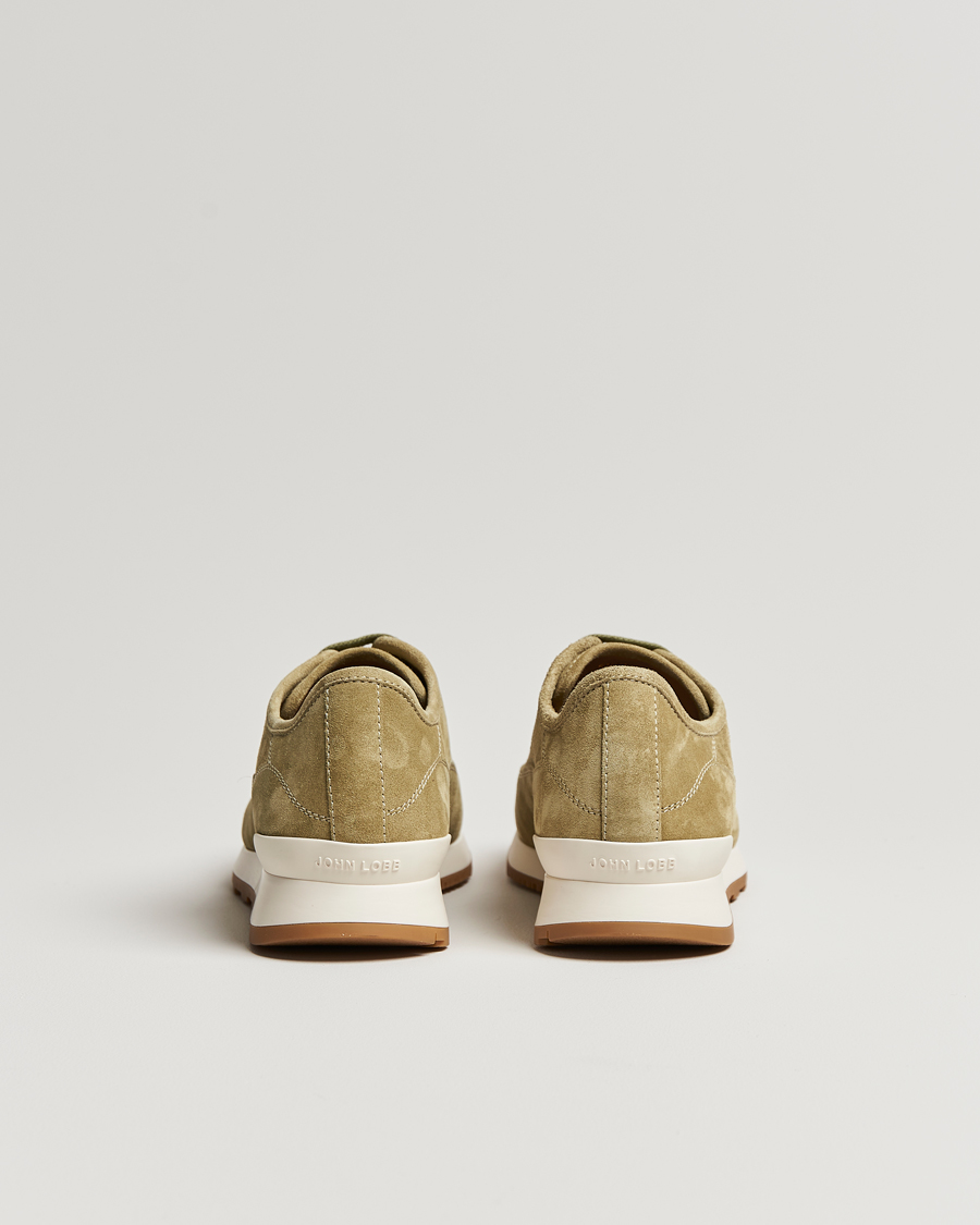 Heren | John Lobb Hurlingham Running Sneakers Moss Suede | John Lobb | Hurlingham Running Sneakers Moss Suede