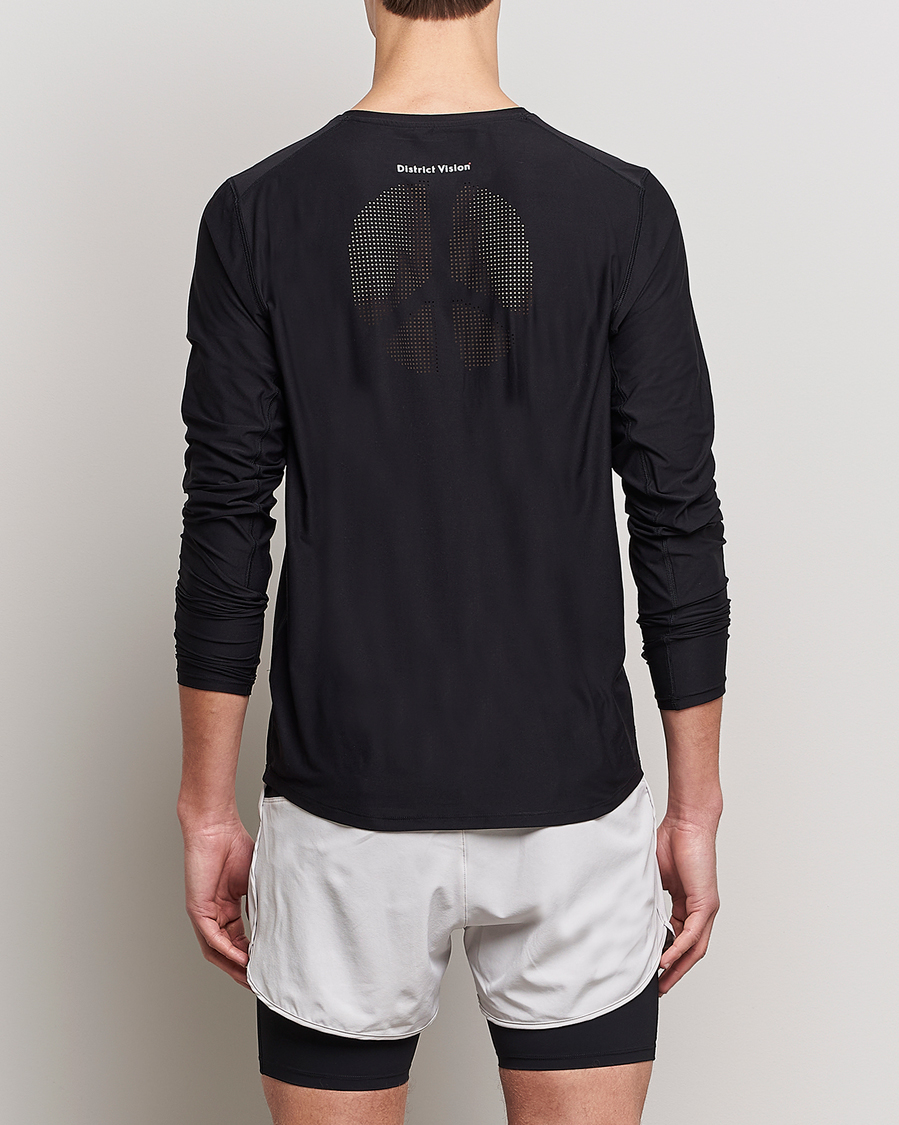 Heren | T-shirts | District Vision | Aloe-Tech Long Sleeve T-Shirt Black