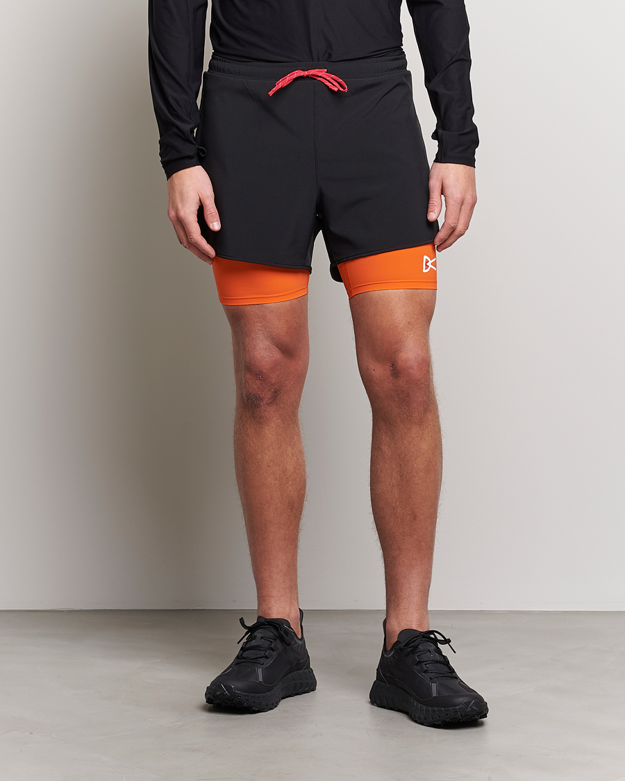 Heren | Korte broek | District Vision | Aaron Trail Shorts Black