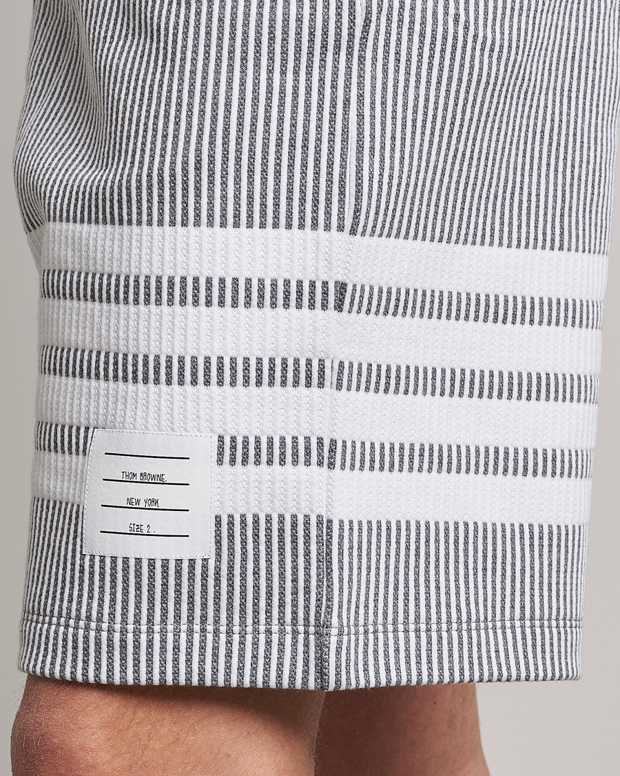 Heren | Korte broek | Thom Browne | Seersucker Loopback Shorts Light Grey