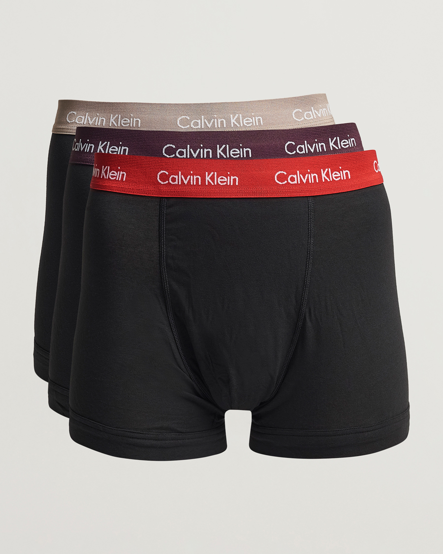 Heren | Ondergoed | Calvin Klein | Cotton Stretch Trunk 3-Pack Black
