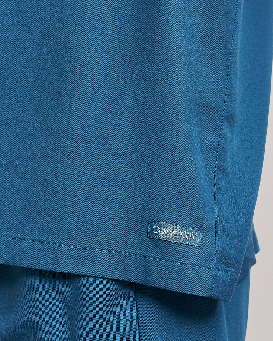 Heren | Overhemden | Calvin Klein | Lyocell Short Sleeve Loungewear Shirt Midnight