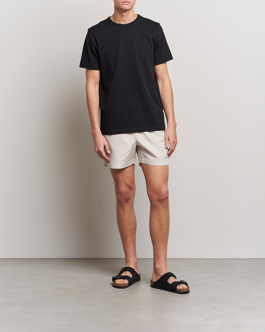 Heren | Zwembroek | Calvin Klein | Logo Drawstring Swimshorts Stony Beige