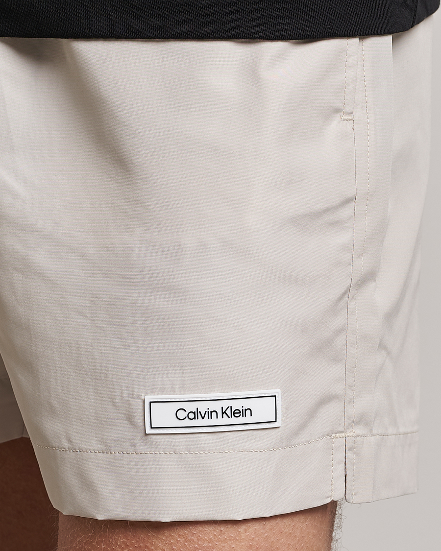 Heren | Zwembroek | Calvin Klein | Logo Drawstring Swimshorts Stony Beige