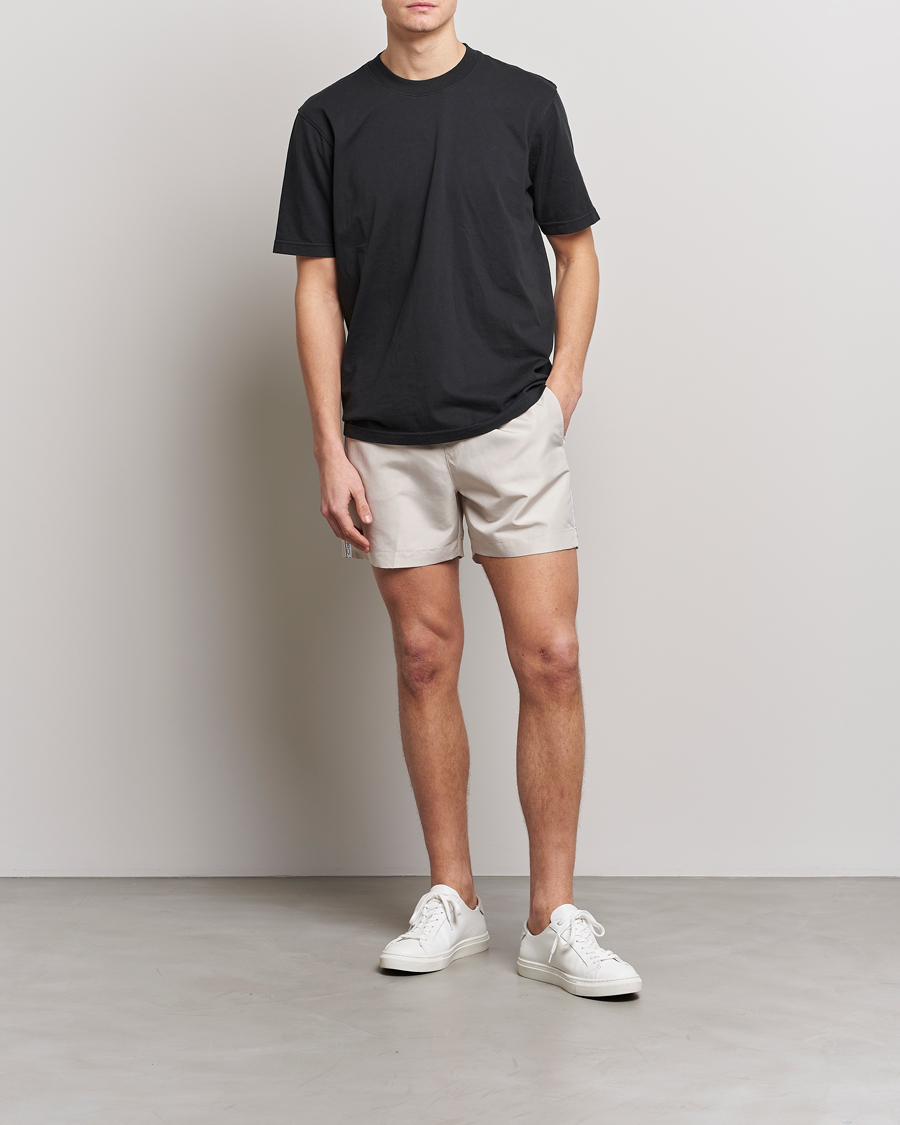 Heren | Zwembroek | Calvin Klein | Side Logo Drawstring Swimshorts Stony Beige