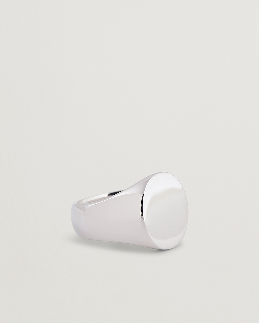 Heren | Sieraden | Tom Wood | Oval Polished Ring Silver