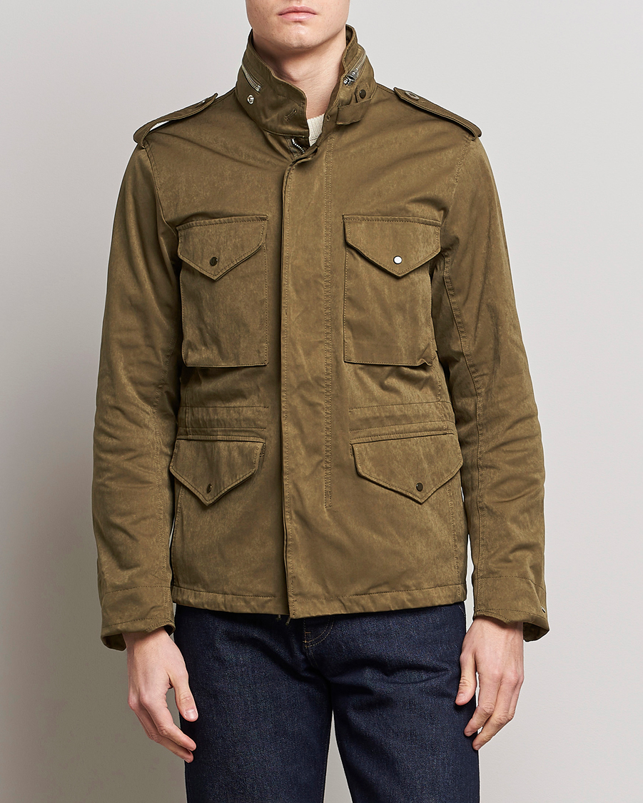 Heren | Jassen | Ten c | 9 oz OJJ Piece Dyed Short Field Jacket Olive