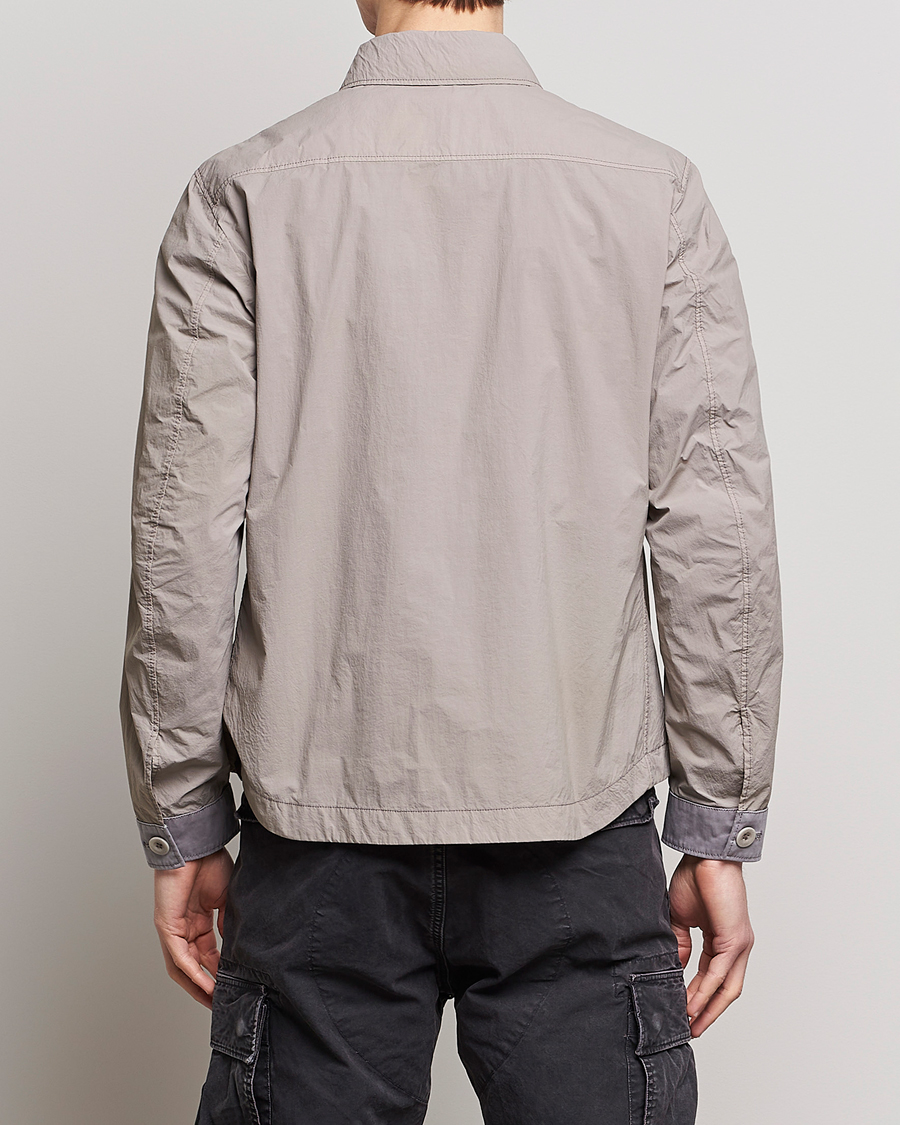 Heren | Jassen | Ten c | Garment Dyed Nylon Jacket Light Grey