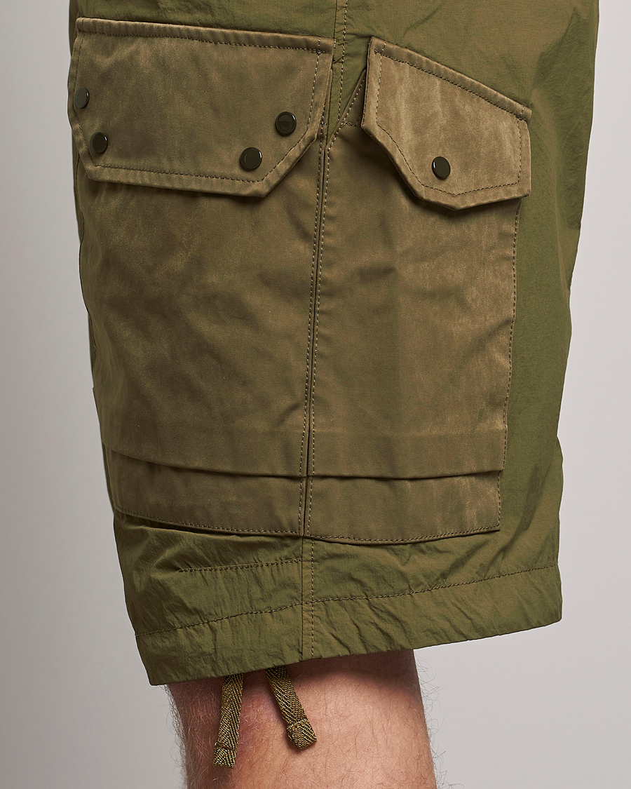 Heren | Korte broek | Ten c | Garment Dyed Nylon Cargo Shorts Olive