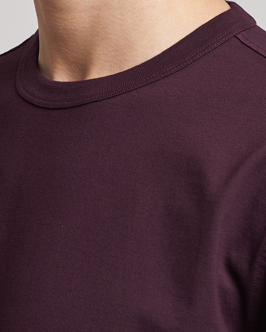 Heren | T-shirts | Ten c | Garment Dyed Cotton Jersey T-Shirt Blackberry