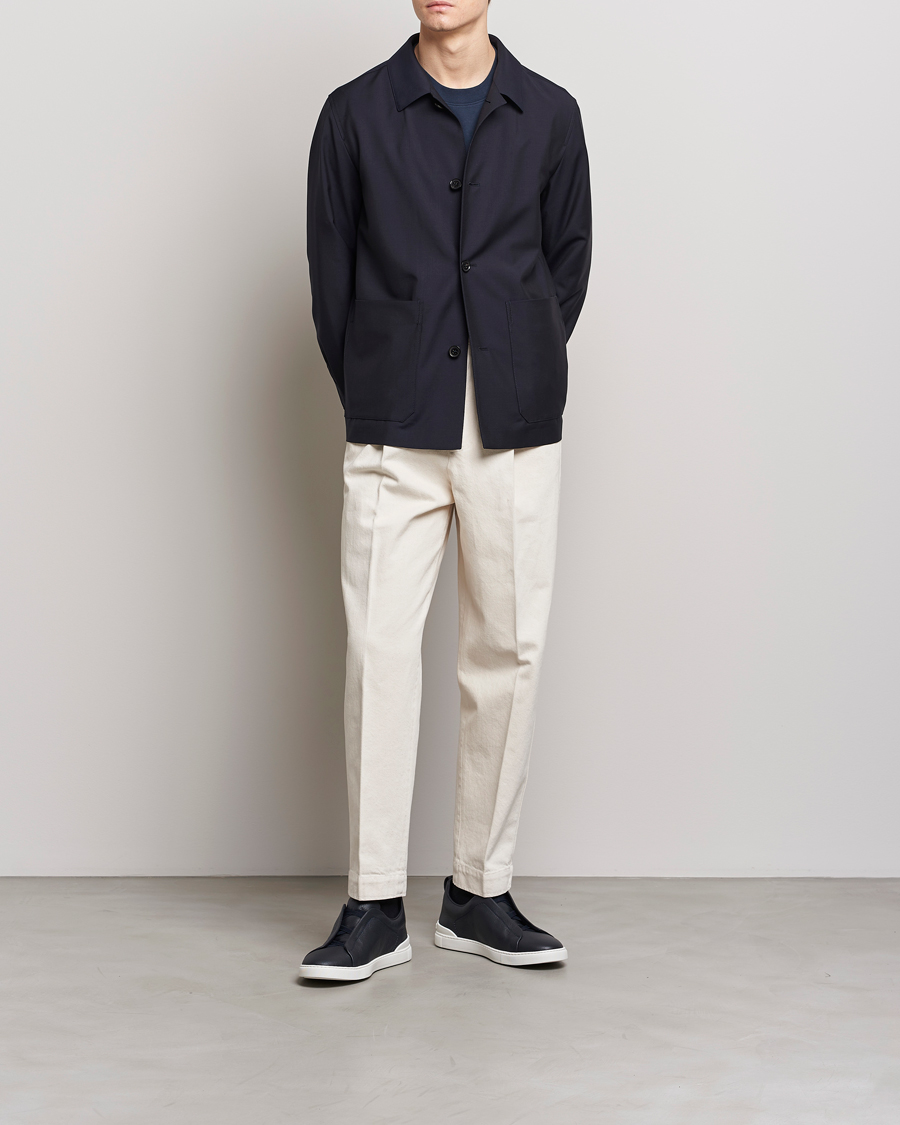 Heren | Jassen | Zegna | Wool/Mohair Chore Jacket Navy