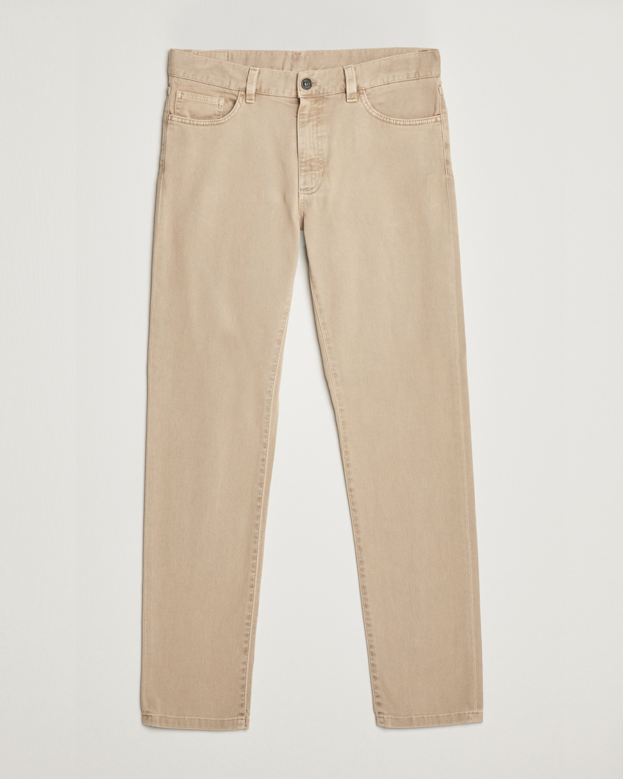 Heren | Broeken | Zegna | Slim Fit Dyed 5-Pocket Pants Brown