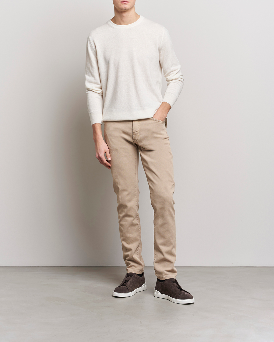 Heren | Broeken | Zegna | Slim Fit Dyed 5-Pocket Pants Brown