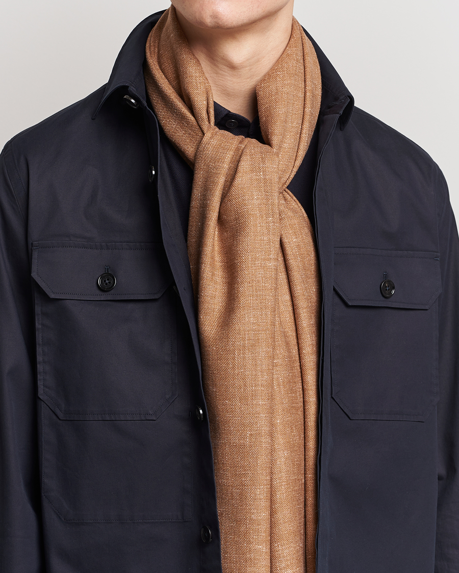 Heren | Zegna Oasi Cashmere/Linen Scarf Beige | Zegna | Oasi Cashmere/Linen Scarf Beige