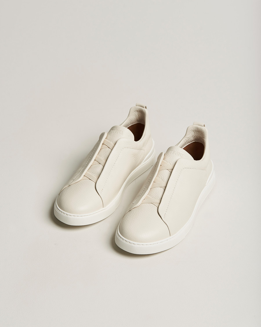 Heren | Sneakers | Zegna | Triple Stitch Sneakers White Deerskin