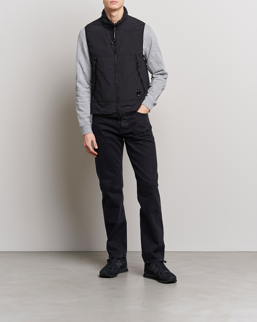 Heren | C.P. Company Polartek G.D.P.Nylon Vest Black | C.P. Company | Polartek G.D.P.Nylon Vest Black