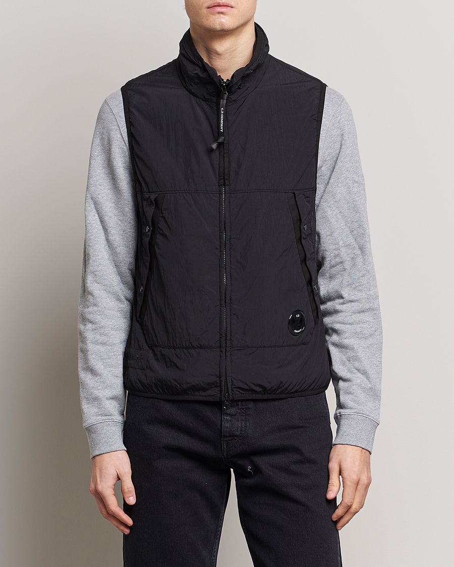 Heren | C.P. Company Polartek G.D.P.Nylon Vest Black | C.P. Company | Polartek G.D.P.Nylon Vest Black