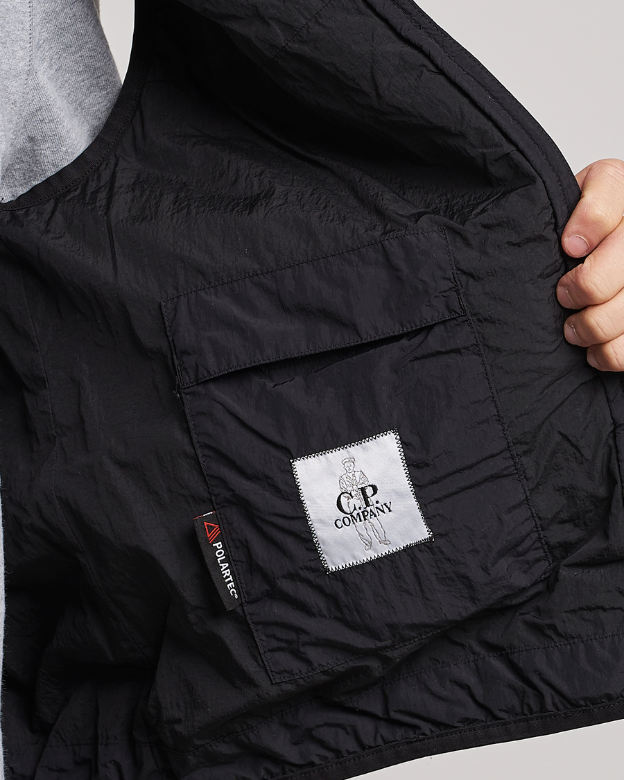 Heren | C.P. Company Polartek G.D.P.Nylon Vest Black | C.P. Company | Polartek G.D.P.Nylon Vest Black
