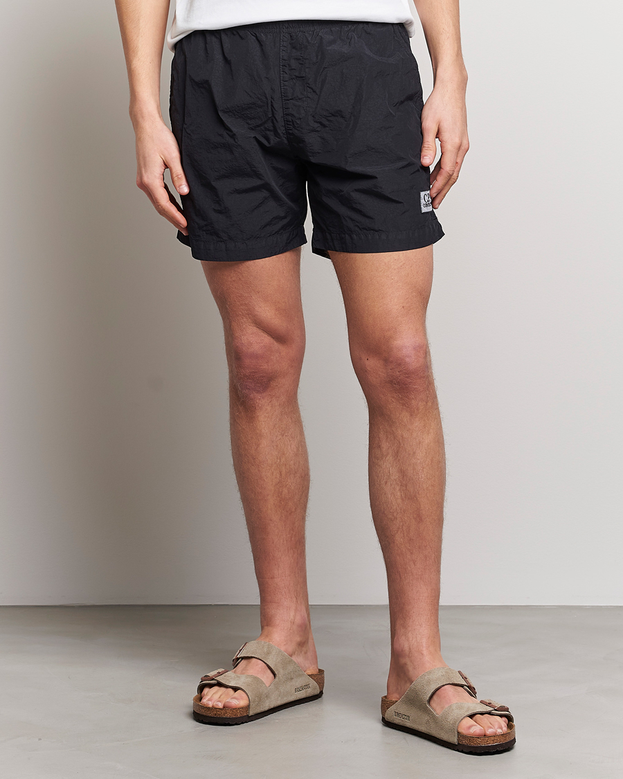 Heren | Zwembroek | C.P. Company | Flatt Nylon Garment Dyed Swimshorts Black