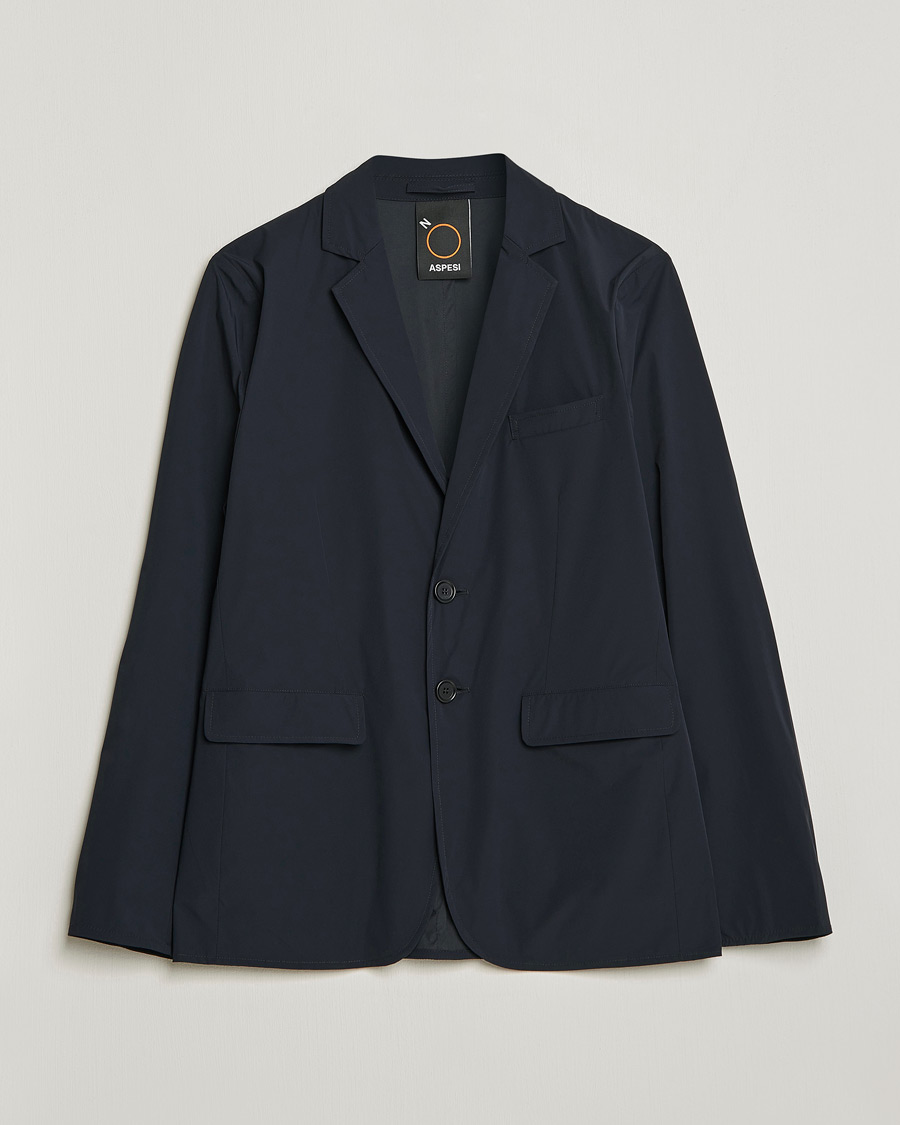Heren | Blazers | Aspesi | Stretch Nylon Blazer Navy