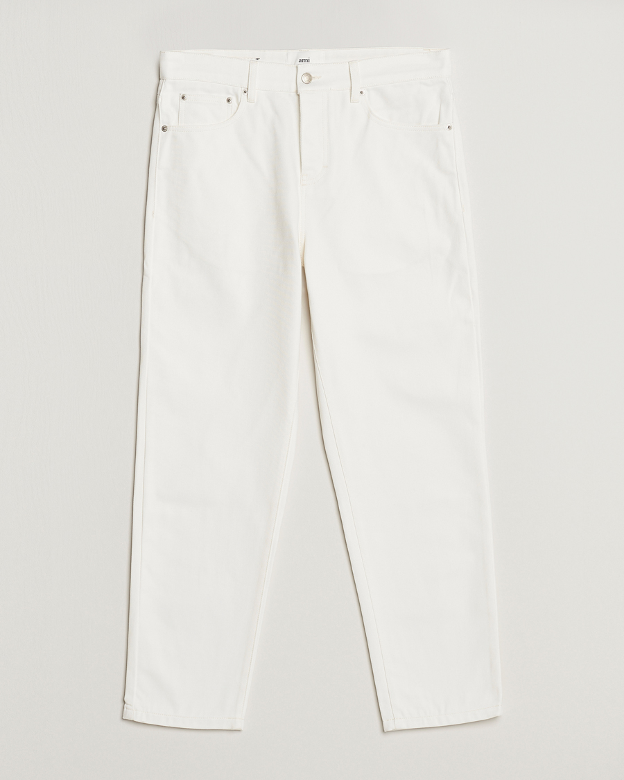 Heren | Jeans | AMI | Tapered Jeans Natural White