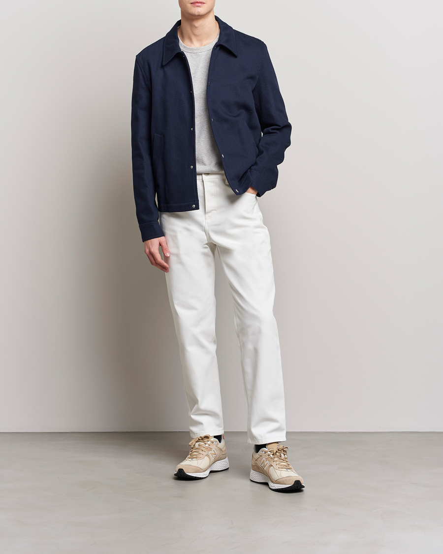 Heren | Jeans | AMI | Tapered Jeans Natural White