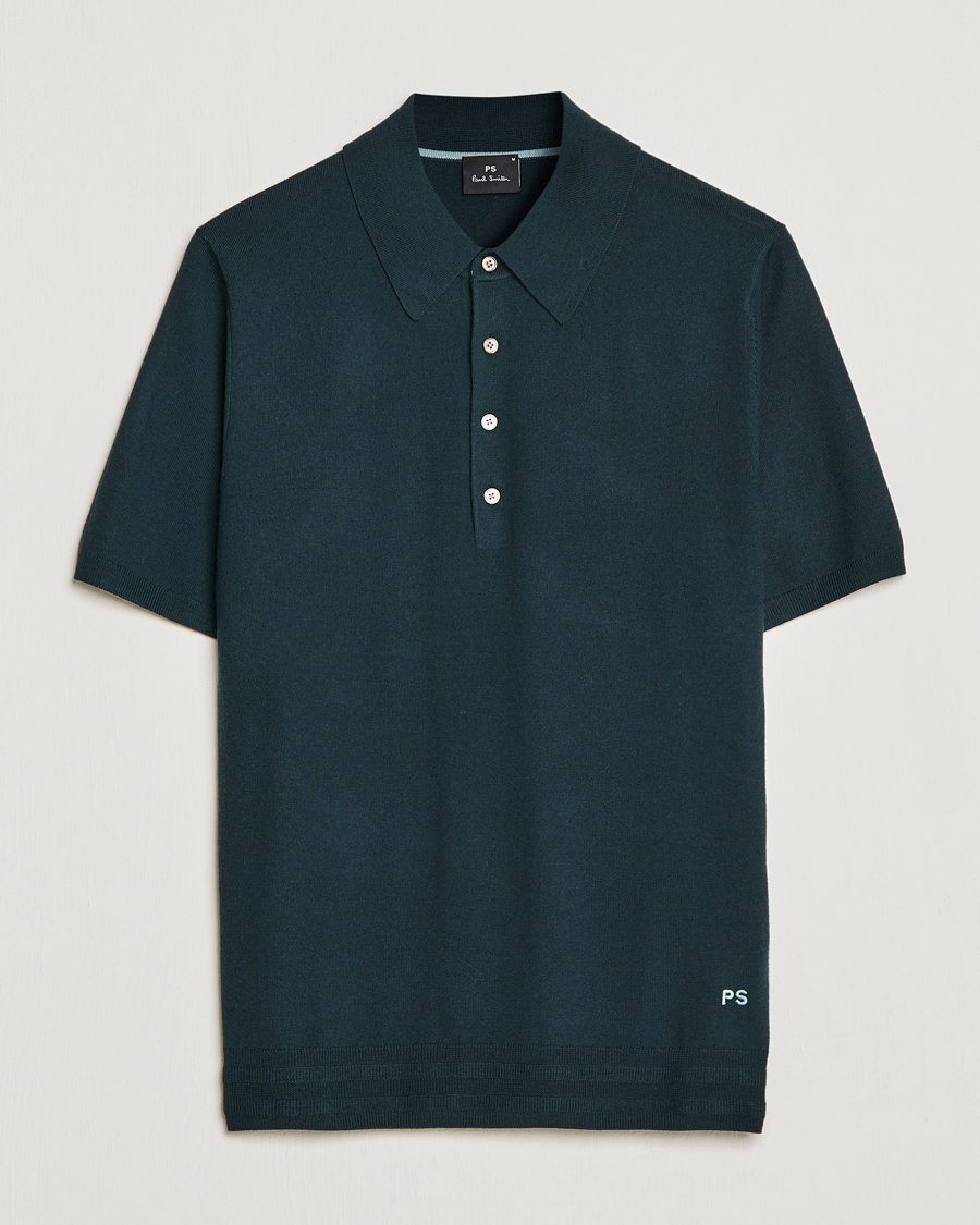 Heren | Truien | PS Paul Smith | Merino Wool Polo Green