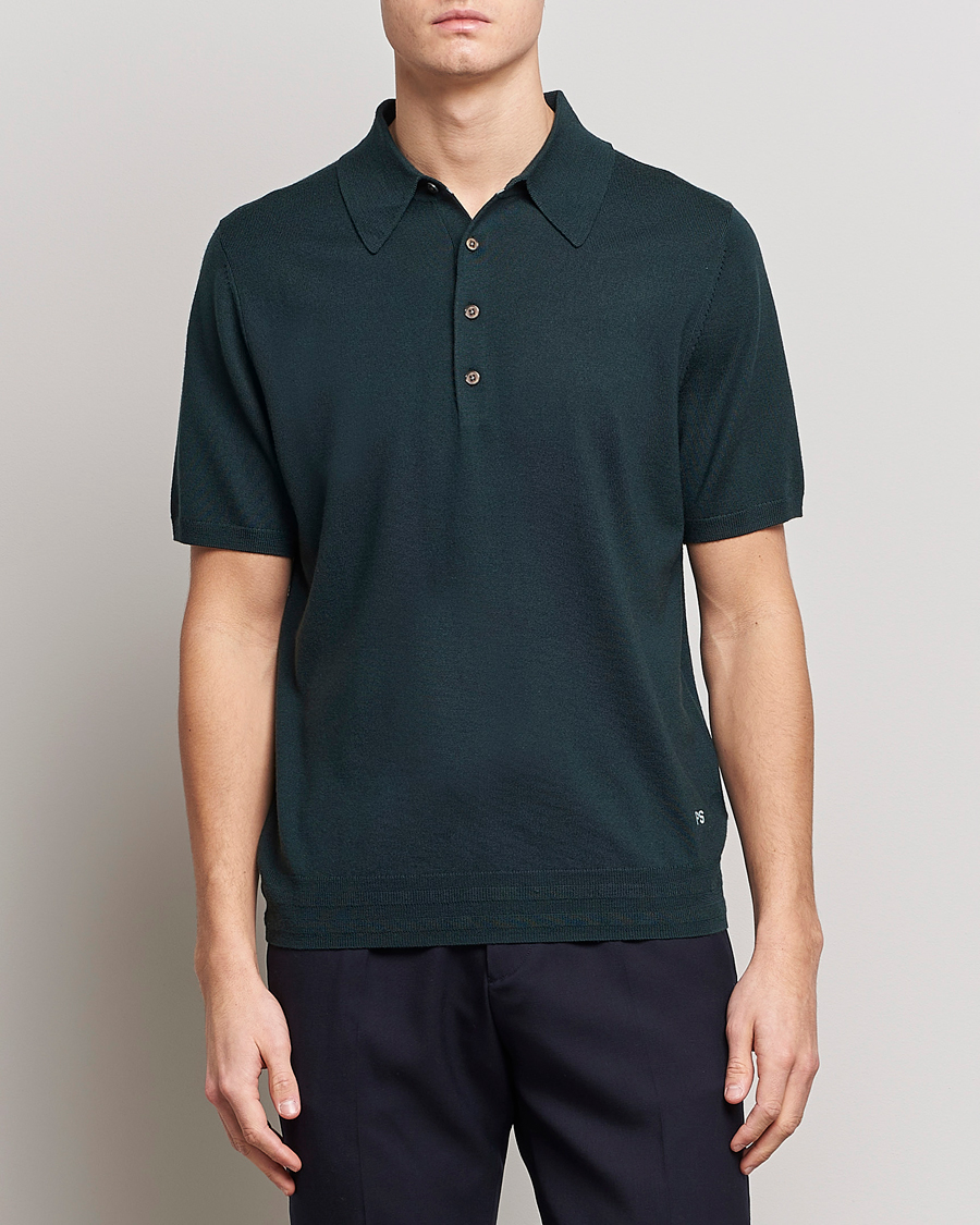 Heren | Truien | PS Paul Smith | Merino Wool Polo Green
