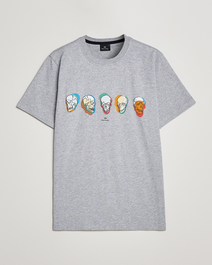 Heren | T-shirts | PS Paul Smith | Organic Cotton Skull T-Shirt Grey