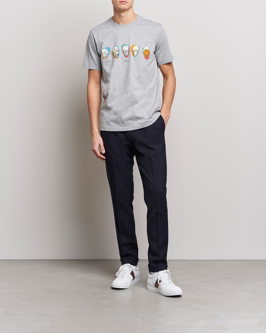 Heren | T-shirts | PS Paul Smith | Organic Cotton Skull T-Shirt Grey
