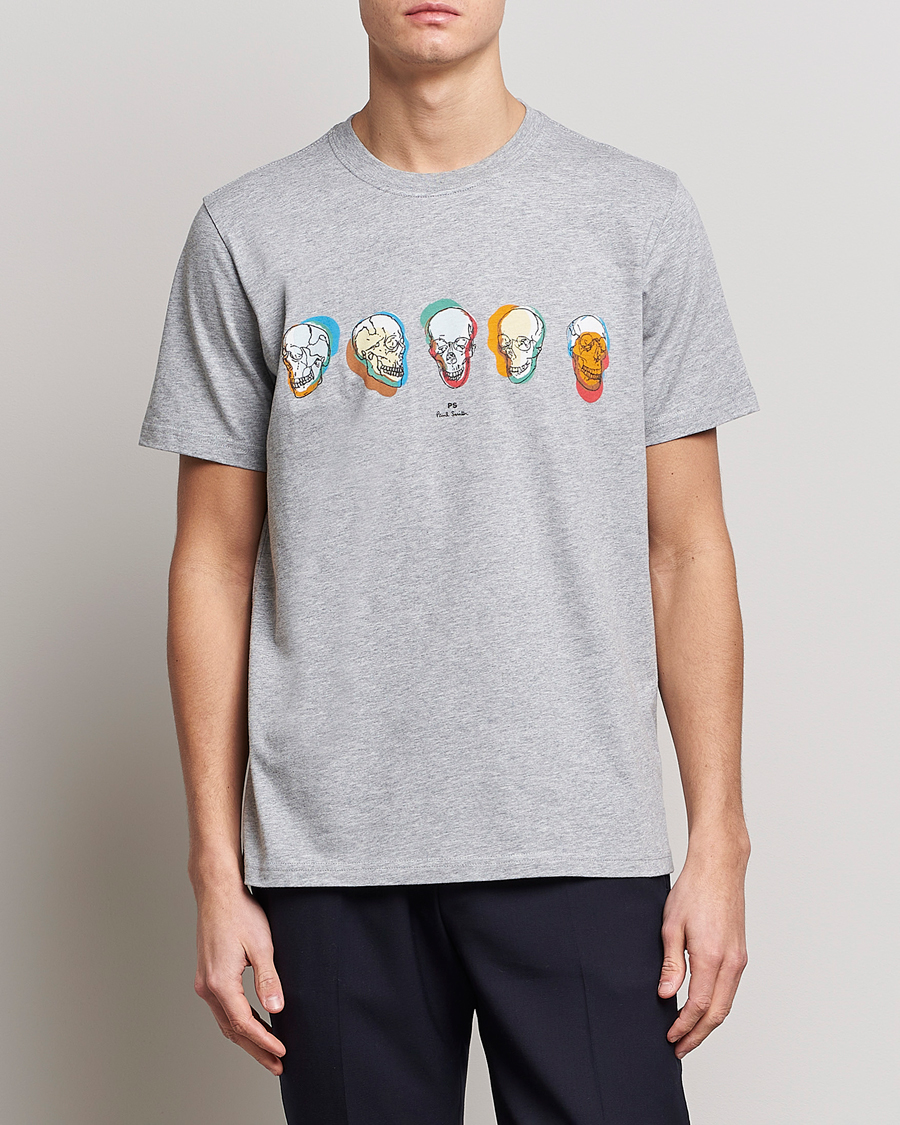 Heren | T-shirts | PS Paul Smith | Organic Cotton Skull T-Shirt Grey