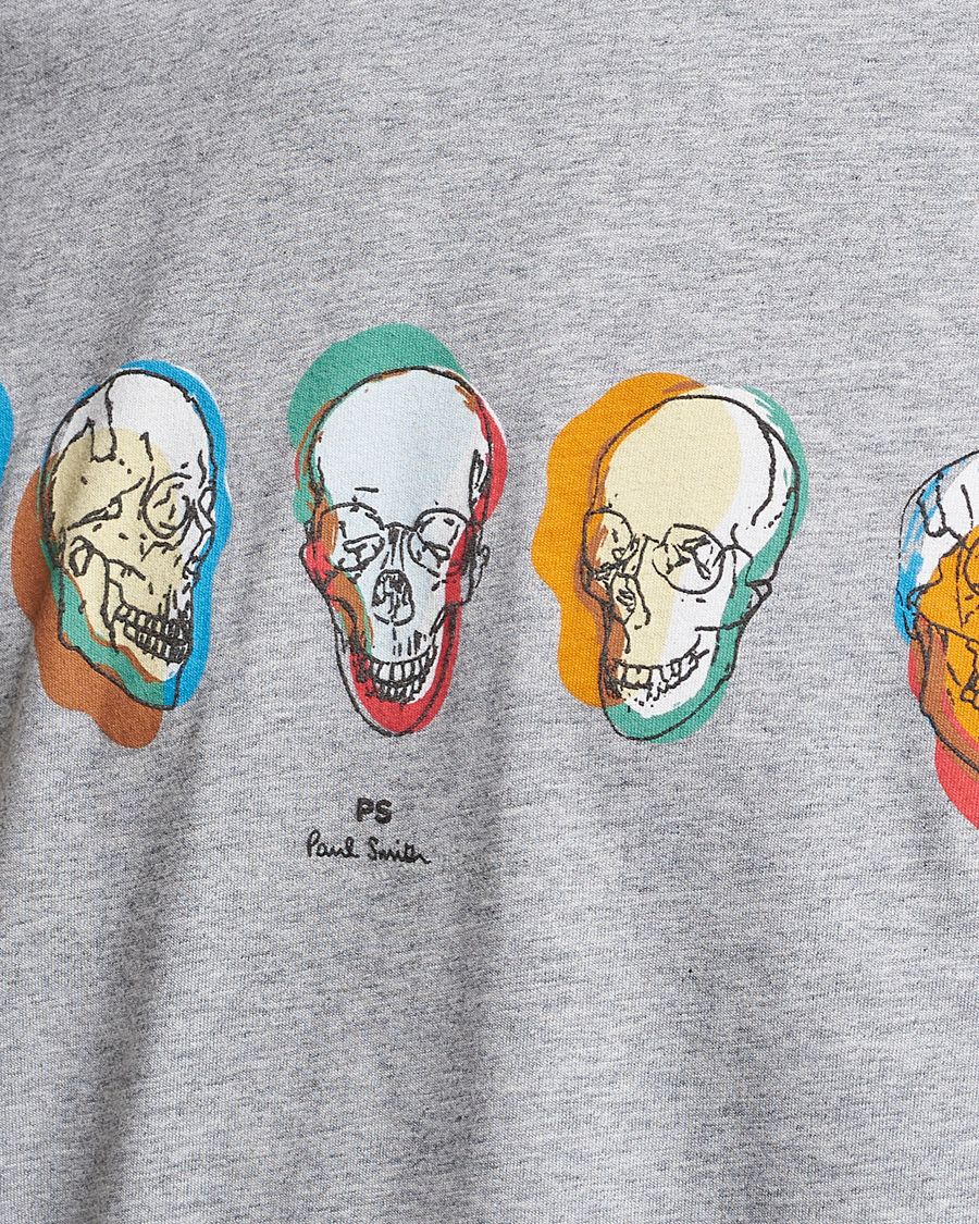Heren | T-shirts | PS Paul Smith | Organic Cotton Skull T-Shirt Grey