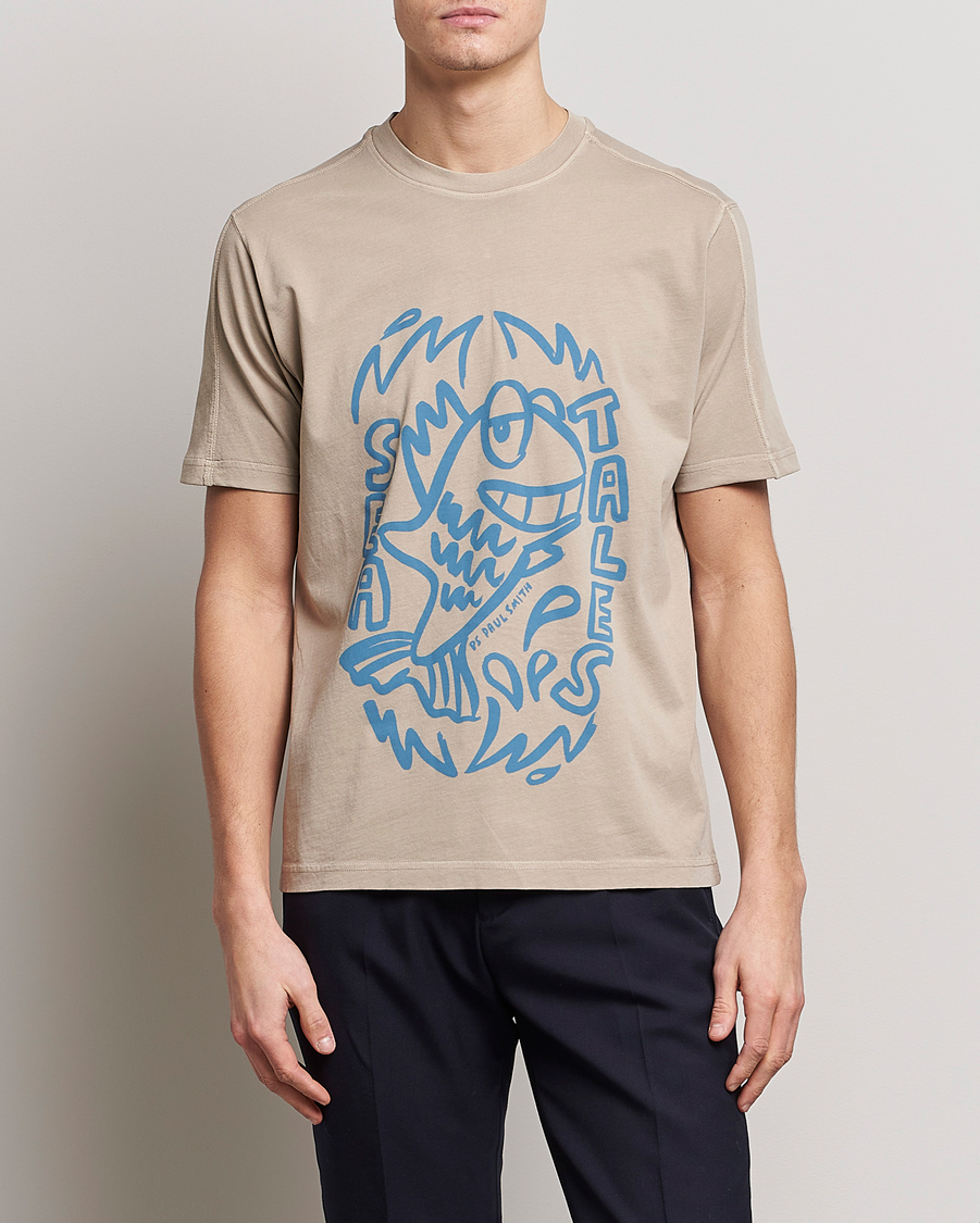 Heren | T-shirts | PS Paul Smith | Organic Cotton Sea Tales T-Shirt Grey