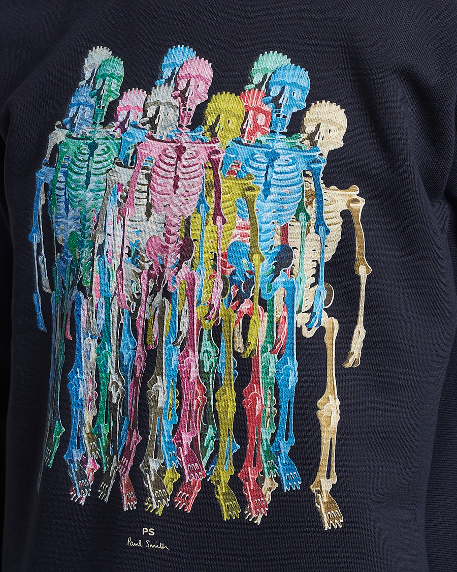Heren | Truien | PS Paul Smith | Organic Cotton Skeleton Sweatshirt Blue