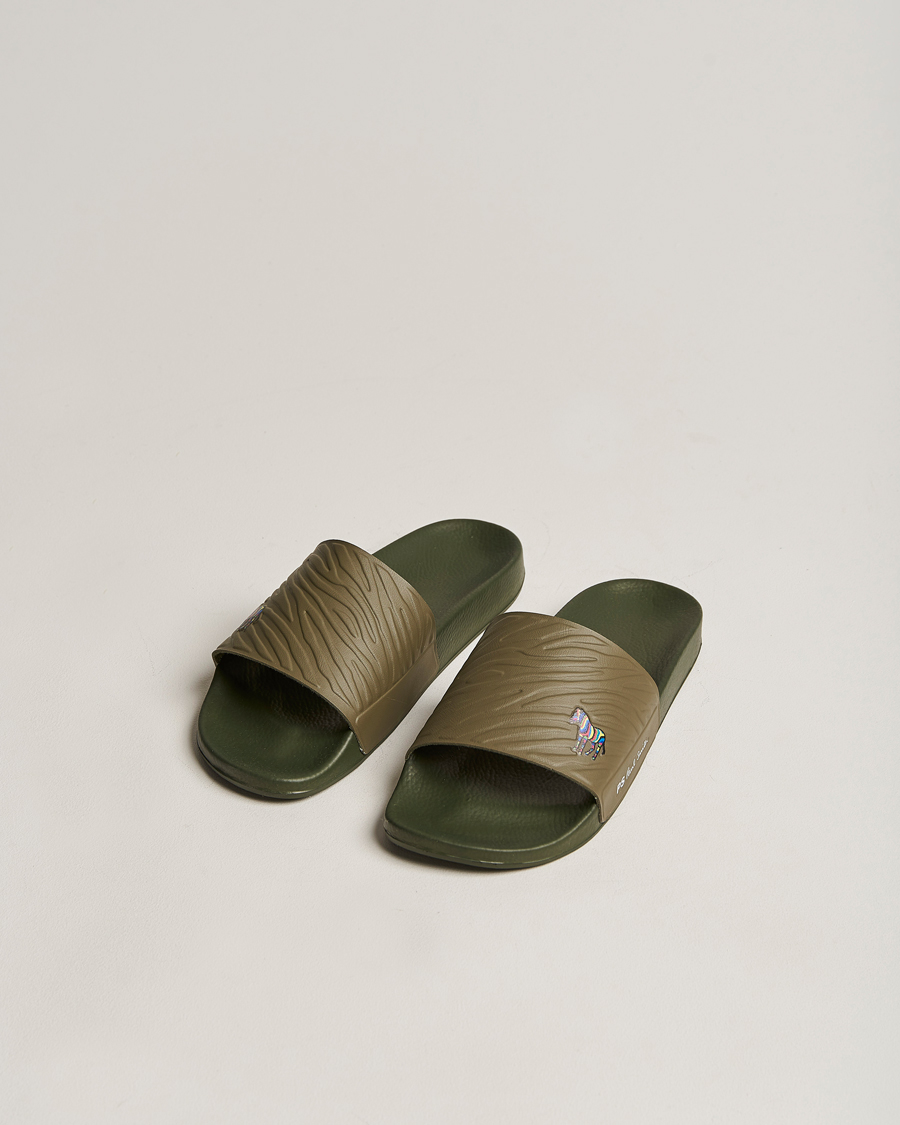 Heren | PS Paul Smith Nyro Zebra Sandal Green | PS Paul Smith | Nyro Zebra Sandal Green