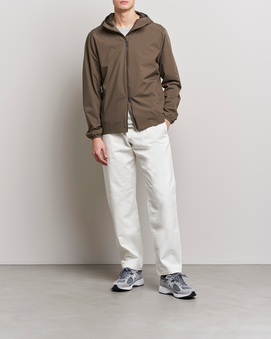 Heren | Jassen | Scandinavian Edition | Hood Waterproof Jacket Major Brown