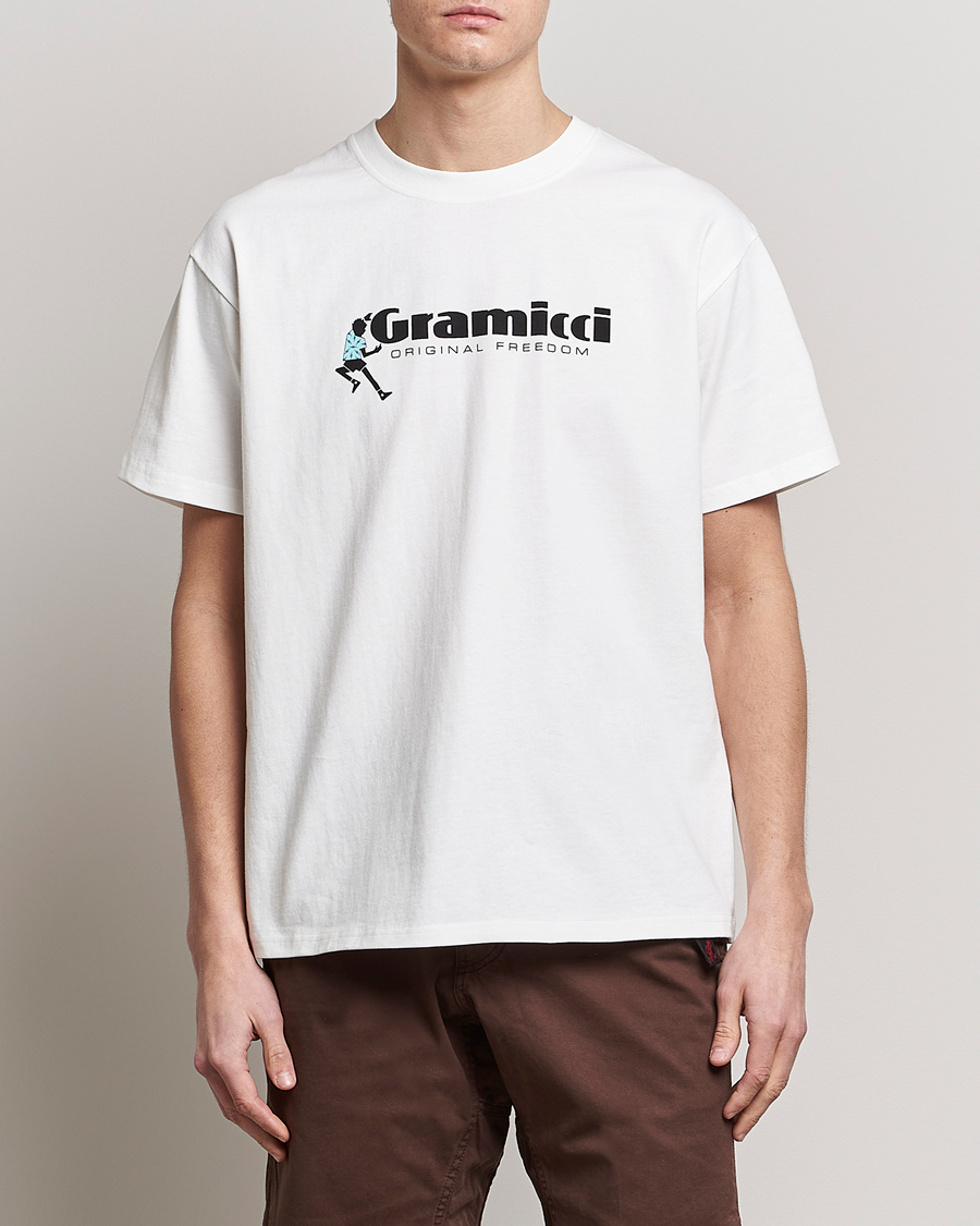 Heren | T-shirts | Gramicci | Organic Cotton Dancing Man T-Shirt White